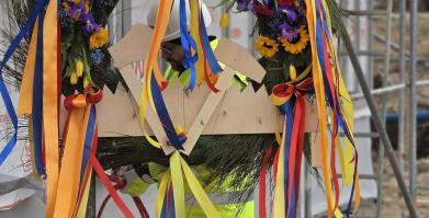 Wiecha na budowie SIM w Barwicach