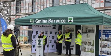 Wiecha na budowie SIM w Barwicach