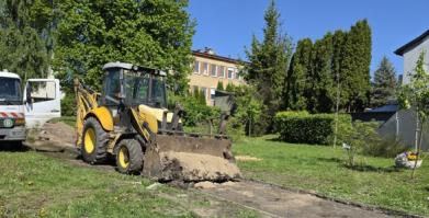 Prace na Placu Mickiewicza w Barwicach