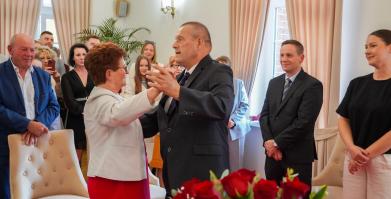 Złote Gody Państwa Bożeny i Mariana Łobodów z Barwic