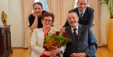 Złote Gody Państwa Bożeny i Mariana Łobodów z Barwic