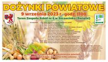 Plakat zapraszający na Dożynki Powiatowe 9.09.2023 r.