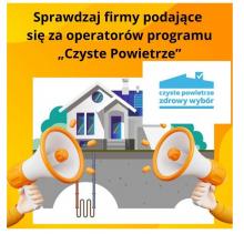 Plakat dotyczący programu "Czyste Powietrze"