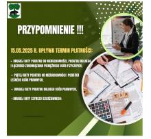 Przypomnienie o terminach płatności