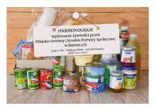 Harmonogram wydawania żywności przez Miejsko Gminny Ośrodek Pomocy Społecznej w Barwicach