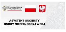 Plakat: Asystent osobisty osoby z niepełnosprawnością.