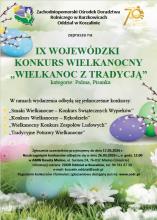 Plakat o konkursie Wielkanocnym