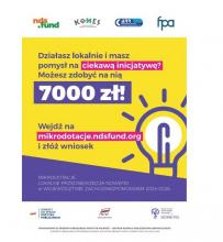 Plakat dotyczący mikrodotacji