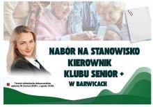 Plakat dotyczący naboru na stanowisko Kierownik Senior +