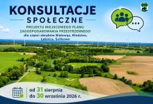 Plakat dotyczący konsultacji społecznych